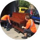 Klavieru seifu iekārtu aprīkojumu un citu smagu priekšmetu pārvietošana pārvešana